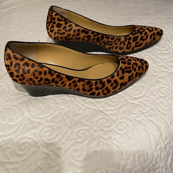 Talbots size 8M Laney wedges calf hair - Picture 5 of 17